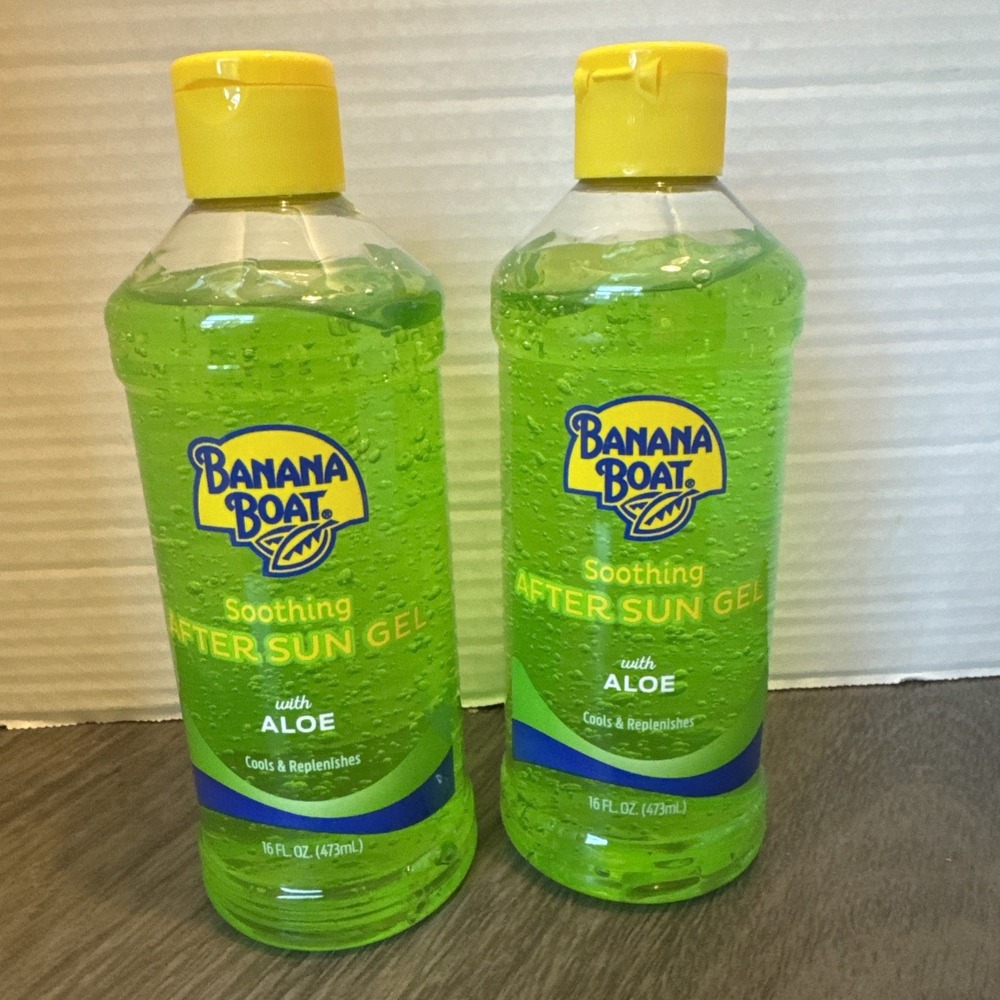 2 Banana Boat Soothing After Sun Gels with Aloe  | After Sun Care Aloe